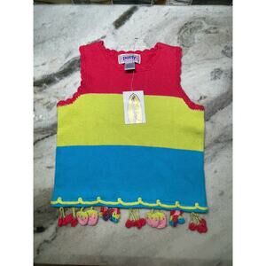 Boutique Nick Nack Patty Wack Sleeveless Sweater Top Size 6X Girls NWT